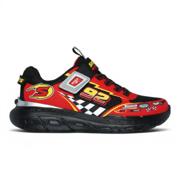 S-Lights Vortex 2.0 Veltrox dječje tenisice crno-crvene – Skechers