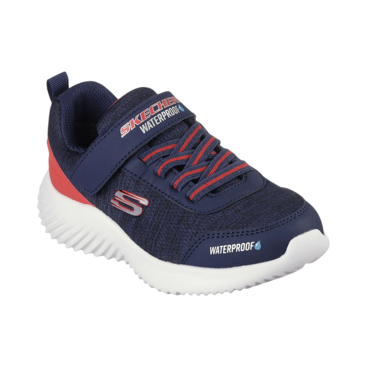 403739L-NVRD Bounder Dripper Drop dječje tenisice tamnoplavo-crvene – Skechers