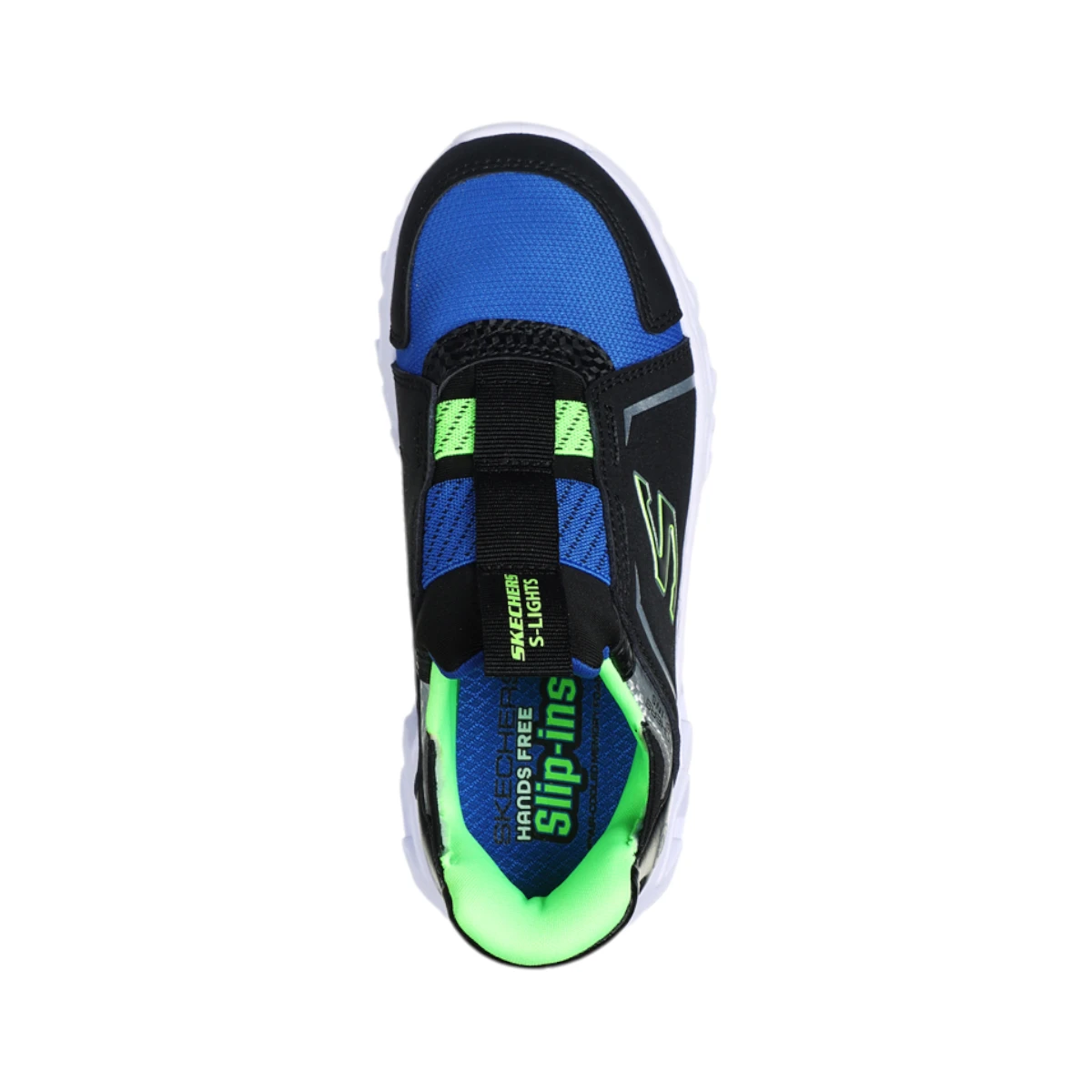 403830L-BBLM Hypno-Flash 2.0 Brisk Bright dječje tenisice crno-plavo-lime – Skechers