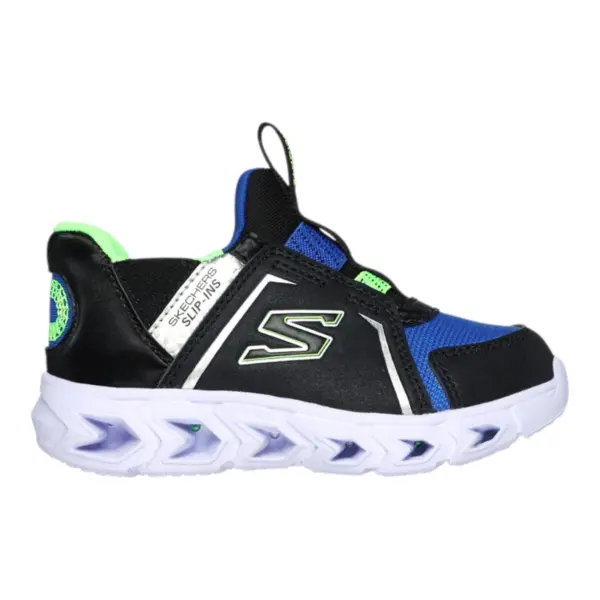 Brisk Bright dječje tenisice crno-plavo-lime – Skechers