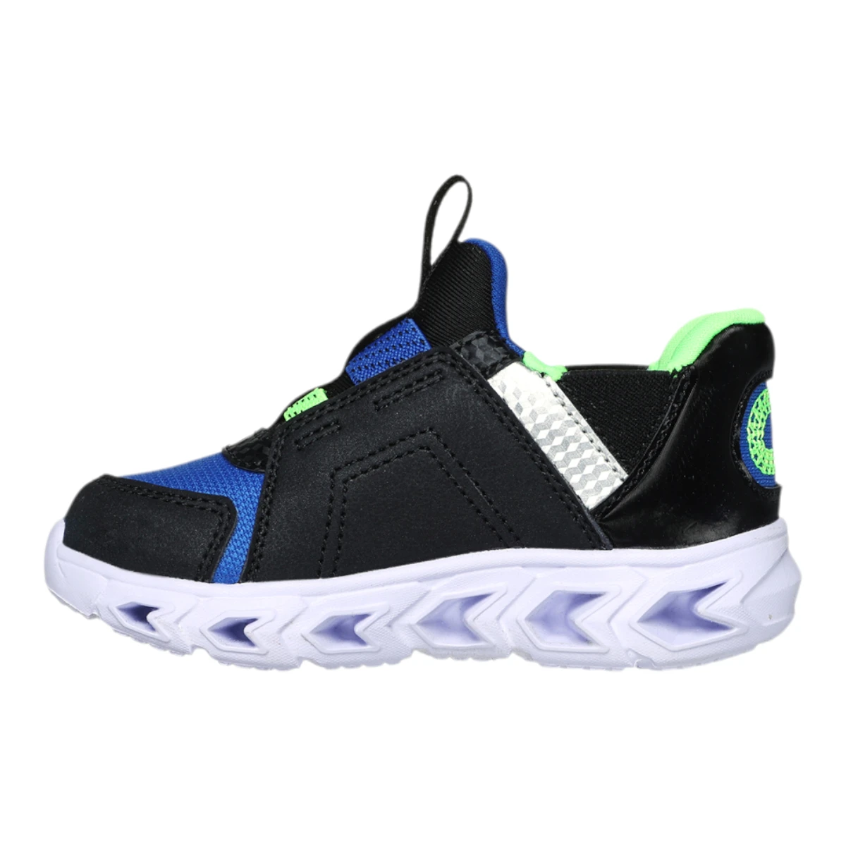 403830N-BBLM Brisk Bright dječje tenisice crno-plavo-lime – Skechers