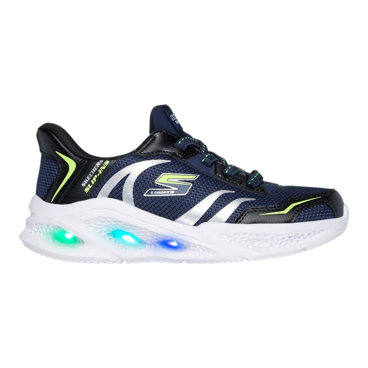 403848L-NVBK Meteor-Ligh dječje tenisice tamnoplavo-crne – Skechers
