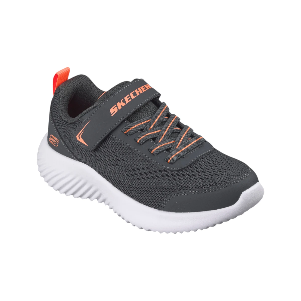 403905L-CHAR Bounder Quantarun dječje tenisice sive – Skechers