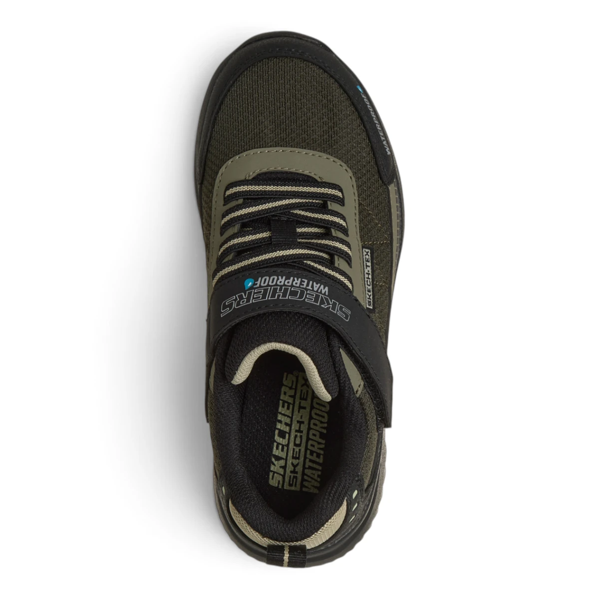  406341L-BKOL Bounder 2.0 Aqua Pace crno-maslinaste dječje tenisice - Skechers