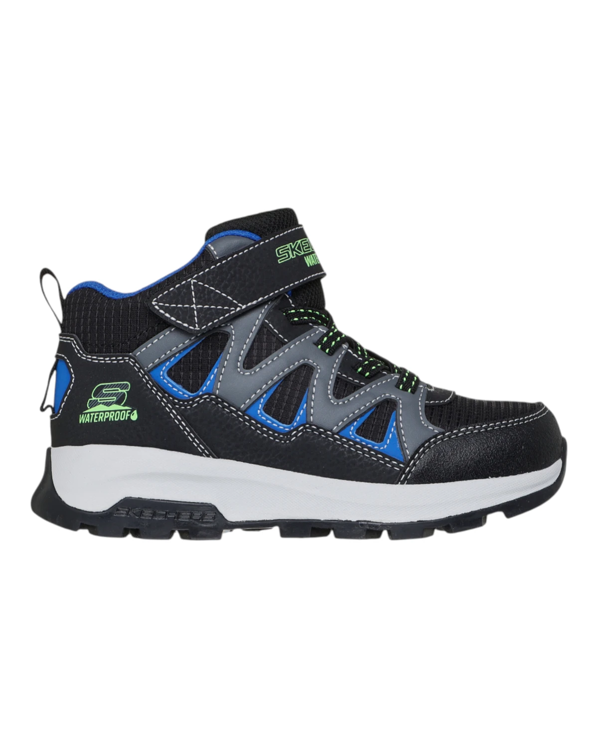 406377L-BKBL Storm Blazer Drizzle Squad dječje gležnjače crno-plave – Skechers