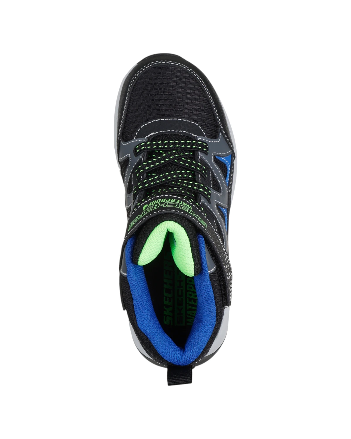 406377L-BKBL Storm Blazer Drizzle Squad dječje gležnjače crno-plave – Skechers