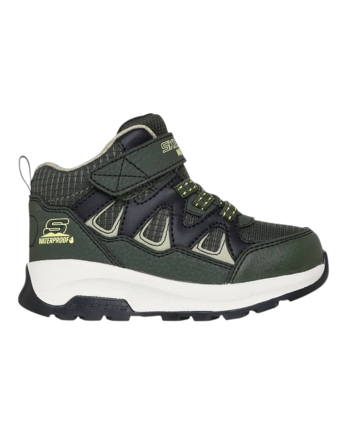 406377N-OLBK Storm Blazer dječje gležnjače Drizzle Squad maslinasto-crne – Skechers