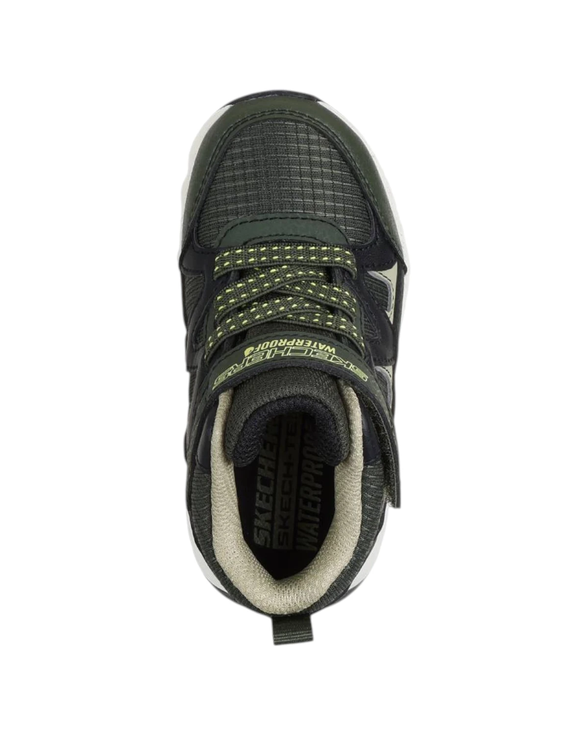 406377N-OLBK Storm Blazer dječje gležnjače Drizzle Squad maslinasto-crne – Skechers