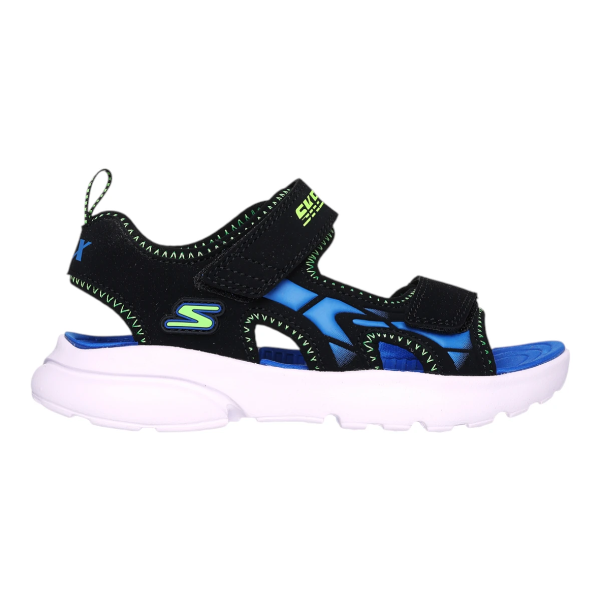 406513L-BBLM Aqua Buddies Razor Splash dječje sandale crno-plavo-lime – Skechers