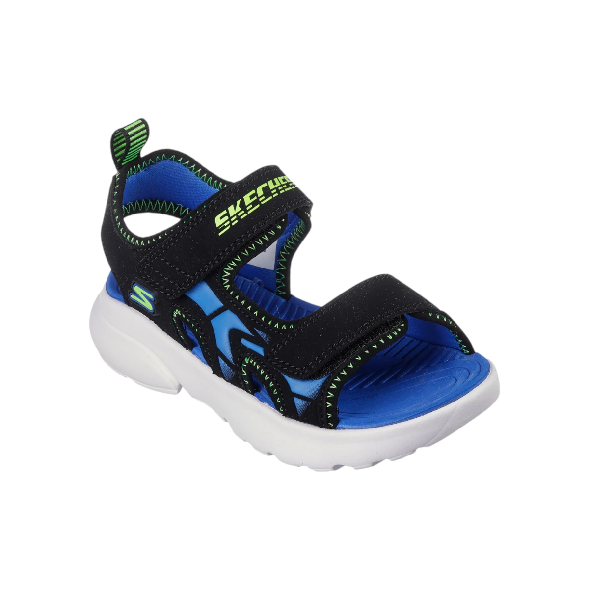 406513L-BBLM Aqua Buddies Razor Splash dječje sandale crno-plavo-lime – Skechers
