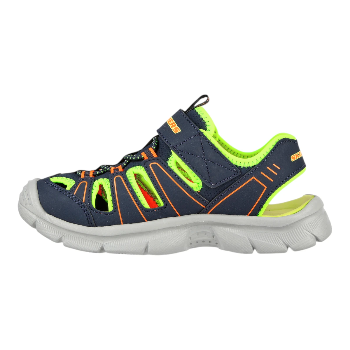 406520L-NVLM Relix Valder dječje sandale tamnoplavo-lime – Skechers