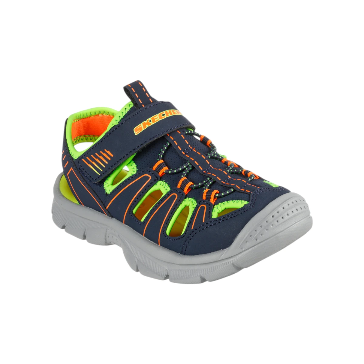 406520L-NVLM Relix Valder dječje sandale tamnoplavo-lime – Skechers
