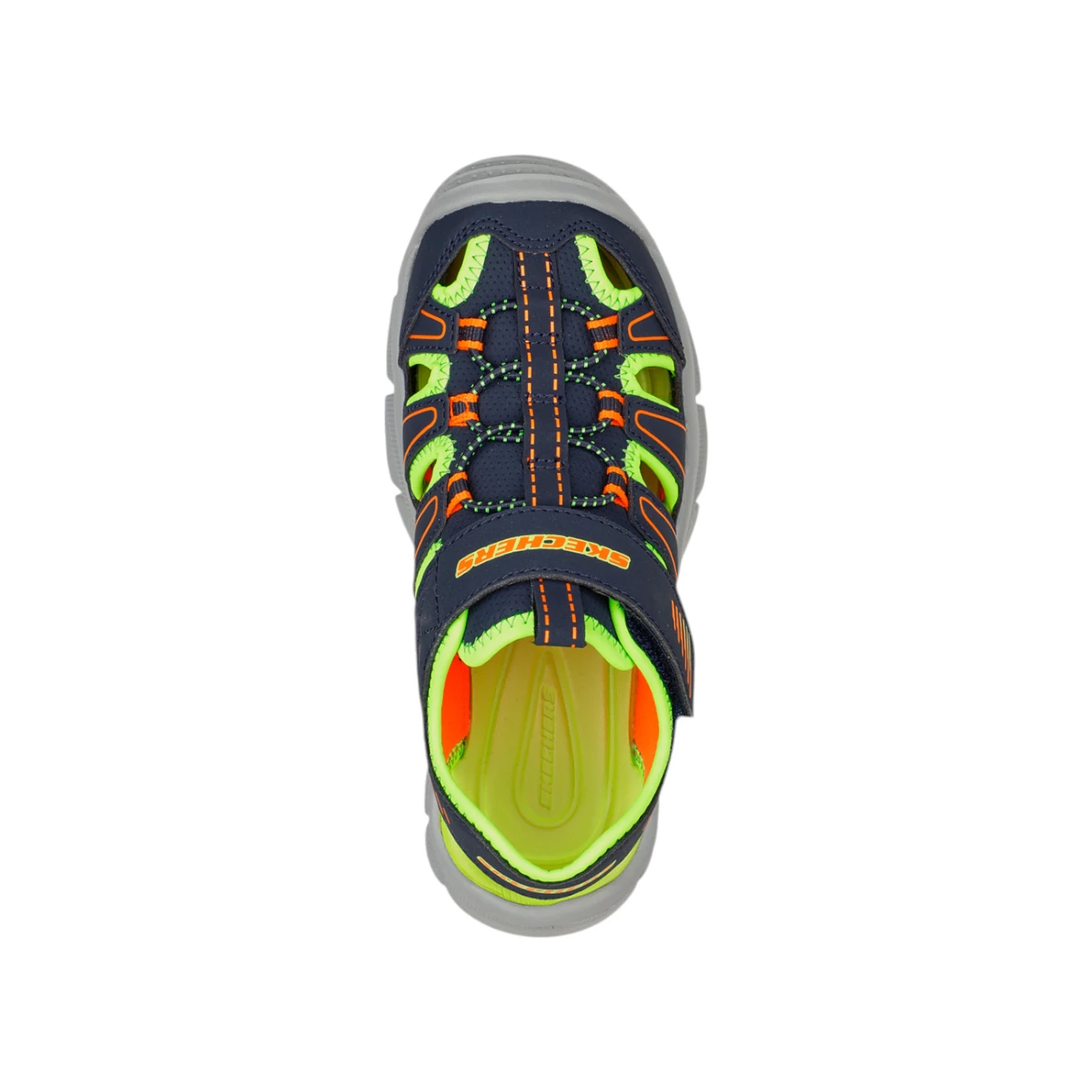 406520L-NVLM Relix Valder dječje sandale tamnoplavo-lime – Skechers