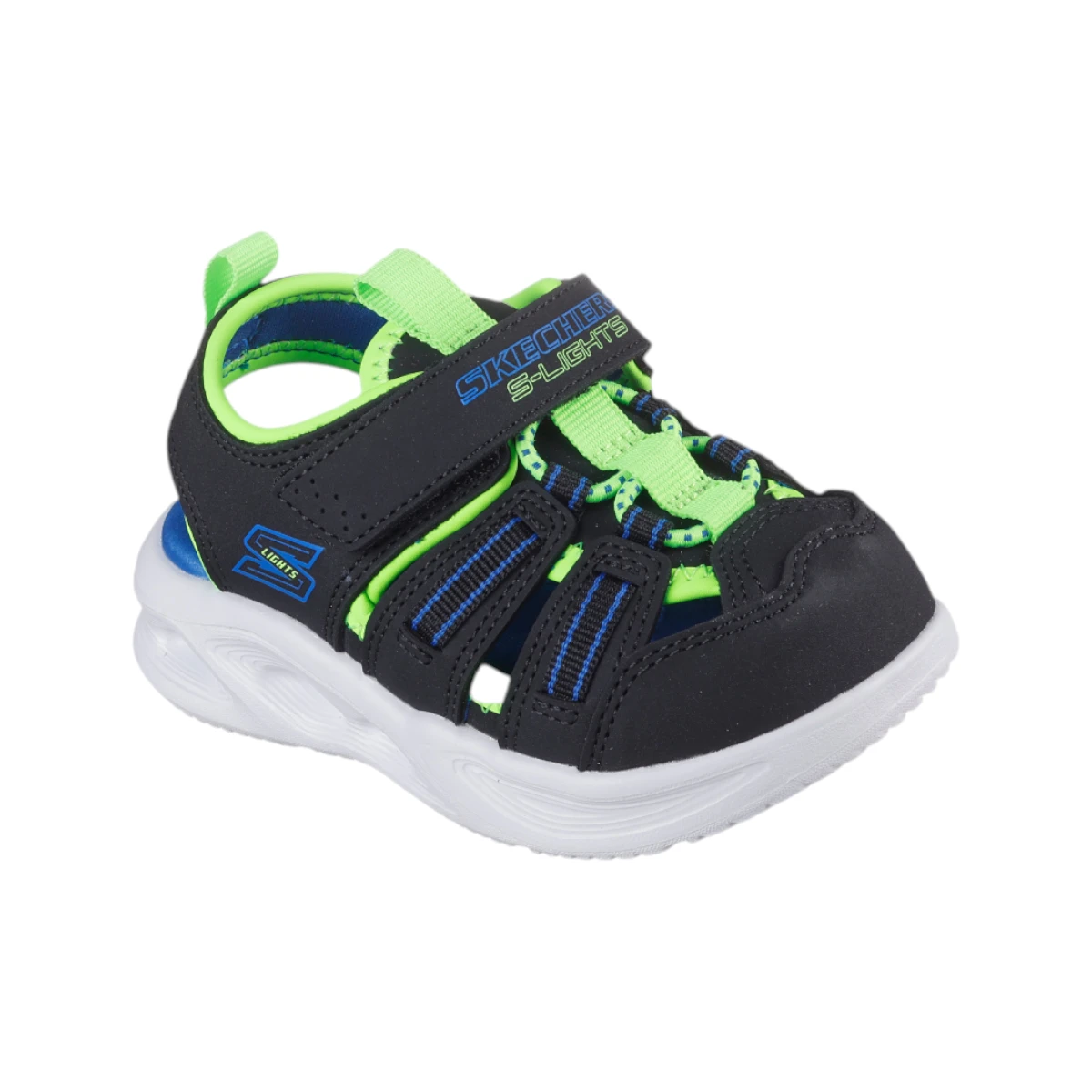 407033N-BKLM Hyper Coast Sola Glow dječje sandale crno-lime – Skechers