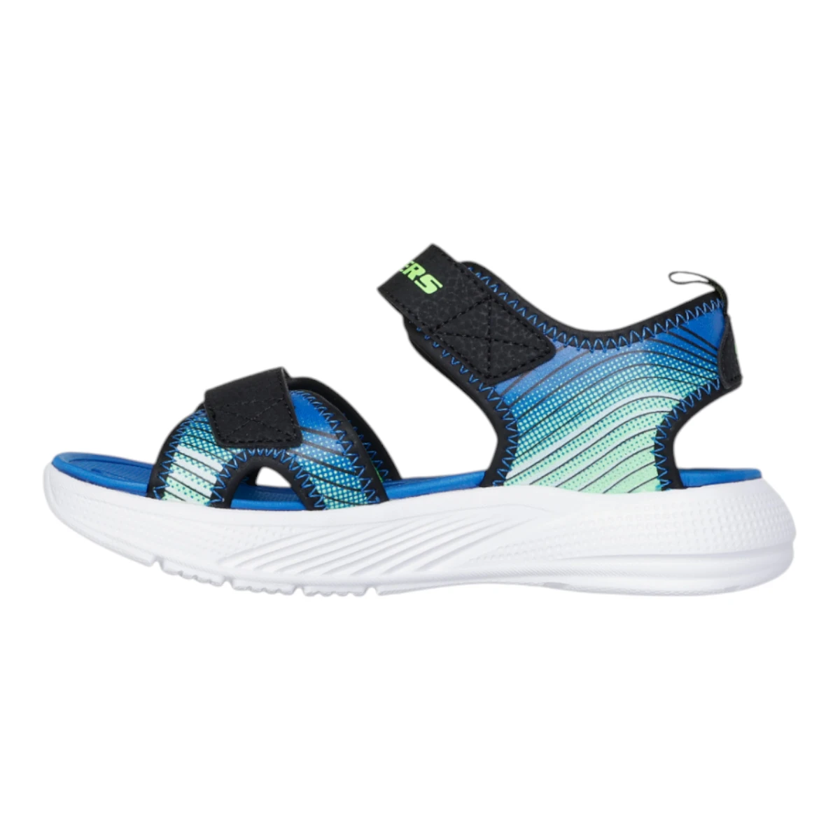 407034L-BKLM Microspec Splash dječje sandale crno-lime – Skechers