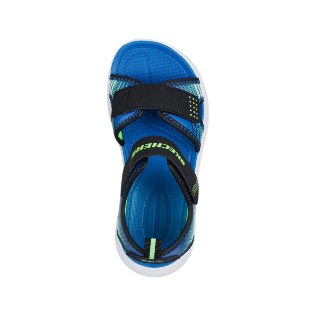 407034L-BKLM Microspec Splash dječje sandale crno-lime – Skechers
