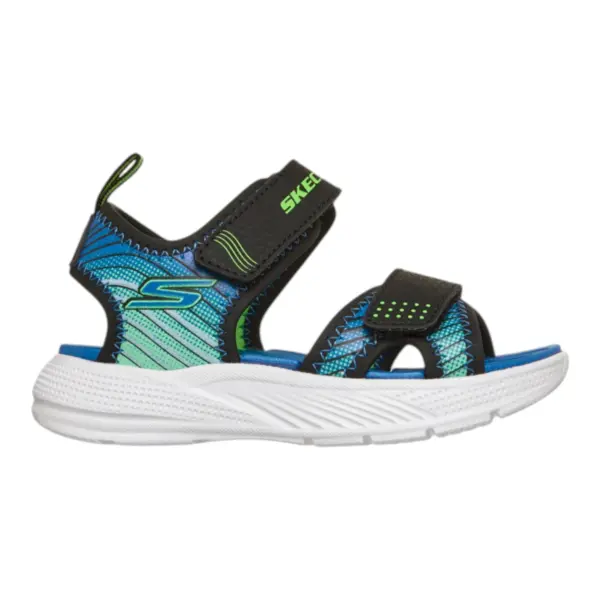 Dječje sandale Microspec u crno-lime kombinaciji – Skechers