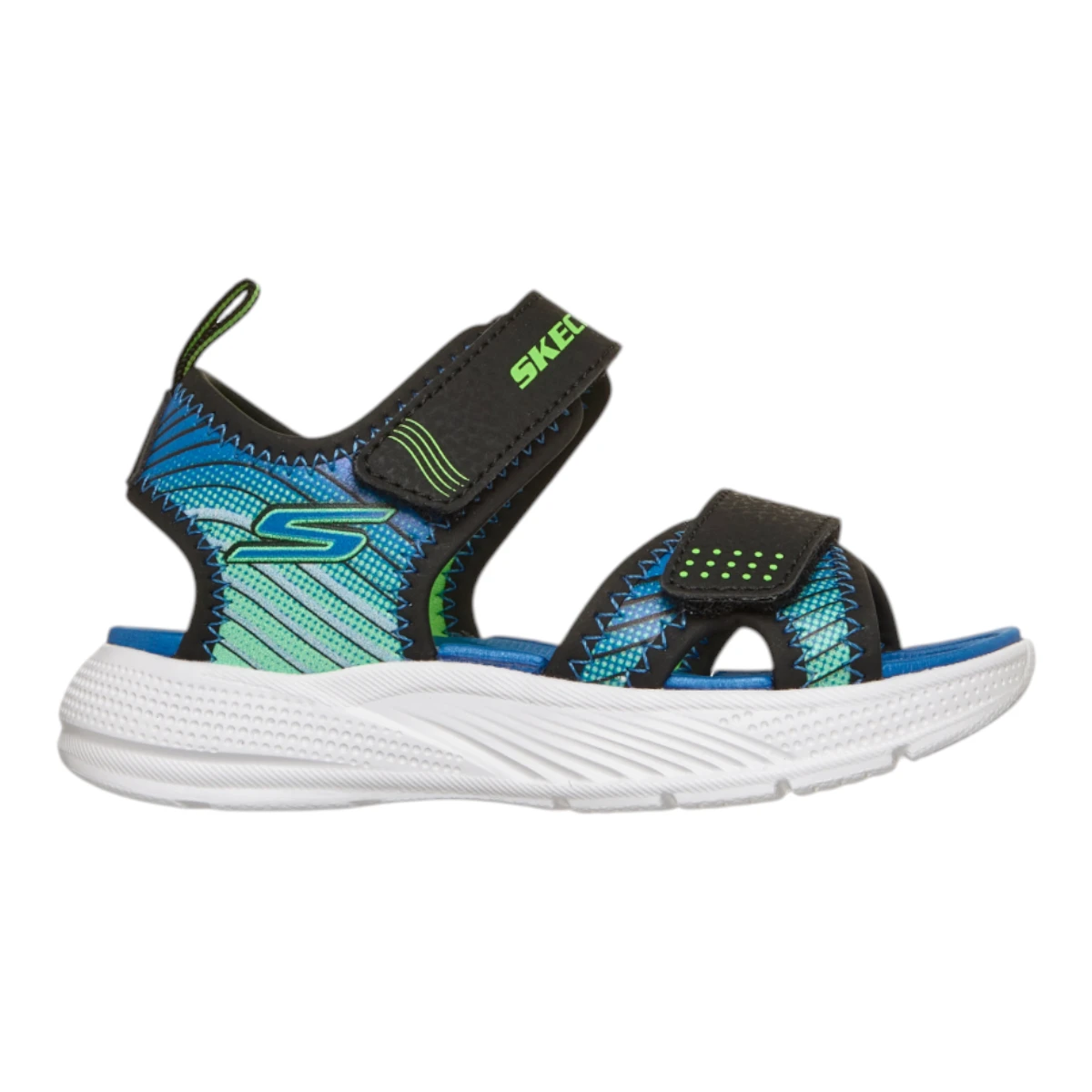407034N-BKLM Dječje sportske sandale Microspec u crno-lime kombinaciji – Skechers
