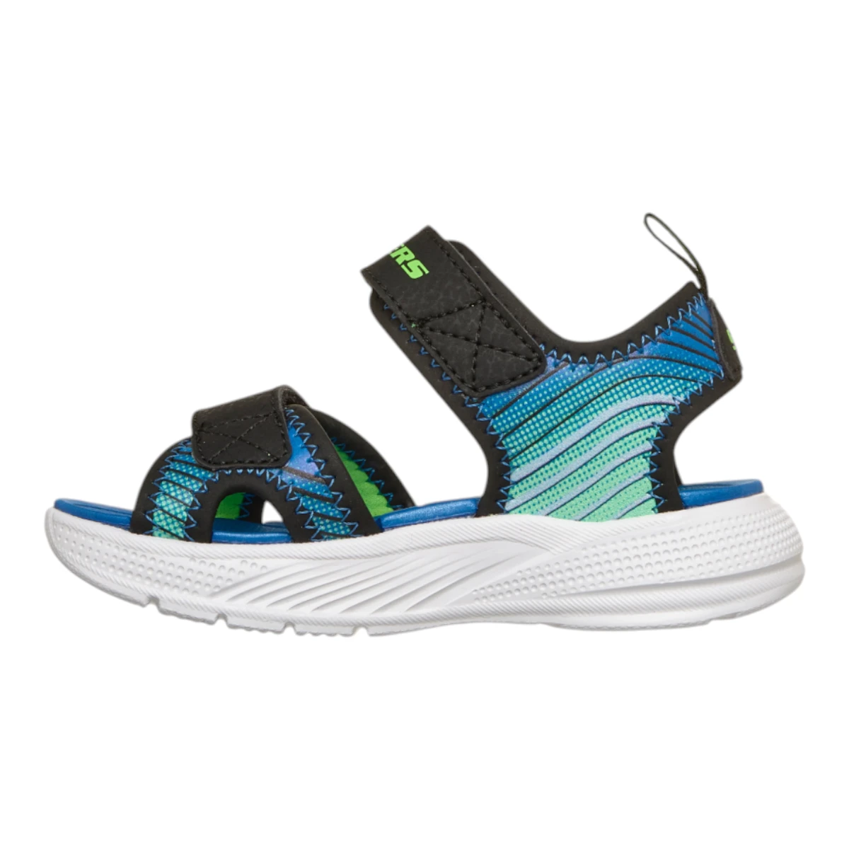 407034N-BKLM Dječje sportske sandale Microspec u crno-lime kombinaciji – Skechers
