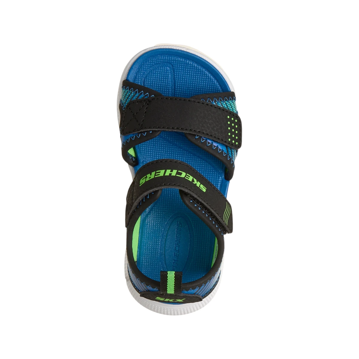 407034N-BKLM Dječje sportske sandale Microspec u crno-lime kombinaciji – Skechers
