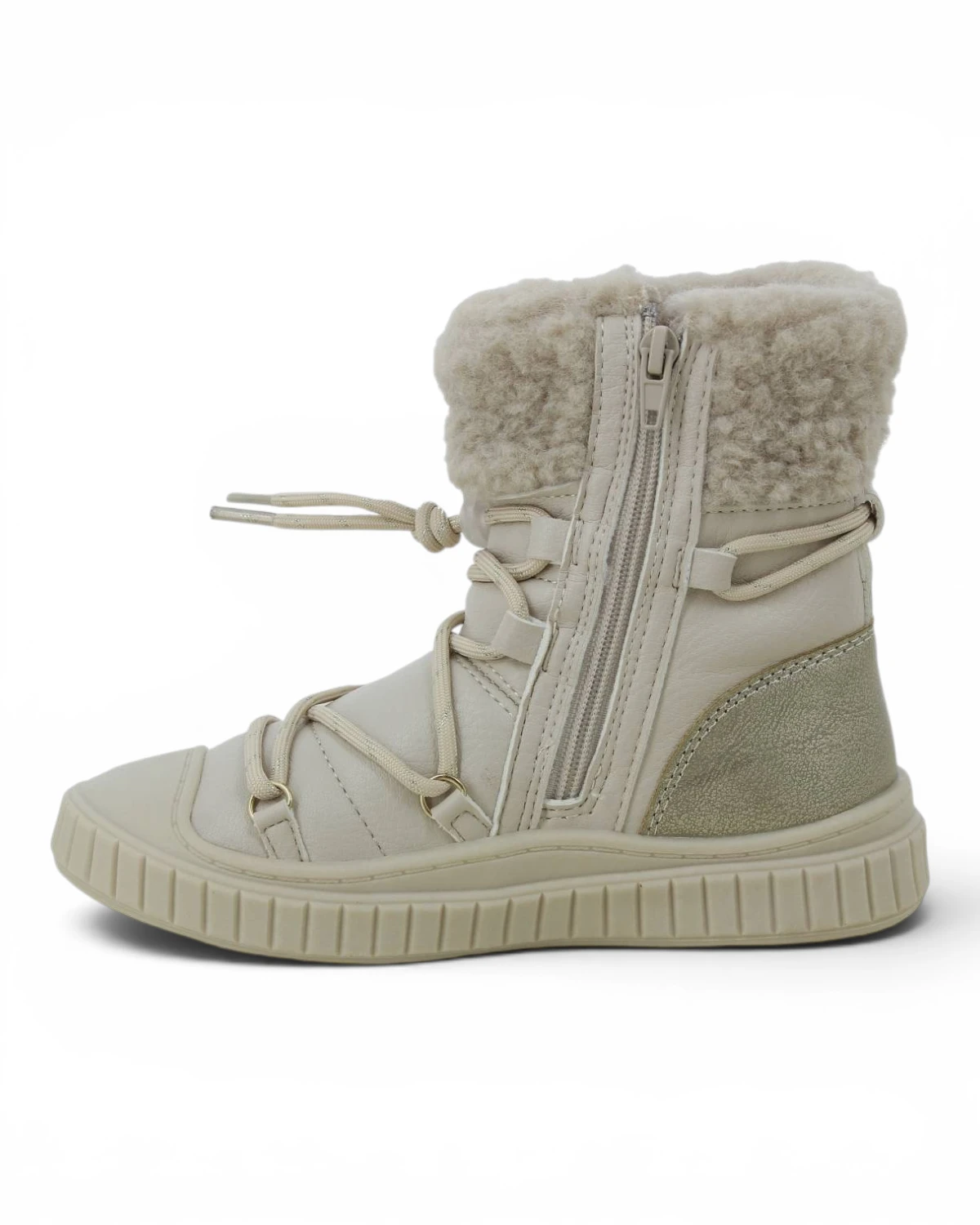 639328-BEIGE Bež dječje zimske čizme – Benefit