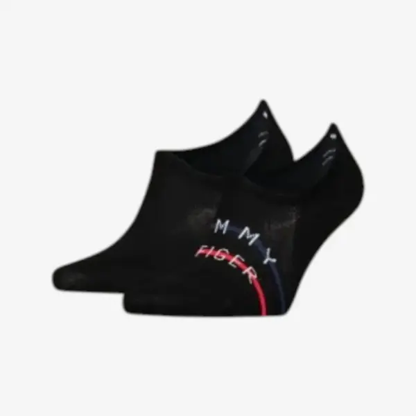 Tommy Hilfiger muške čarape Men Footie TH Stripe 2P black