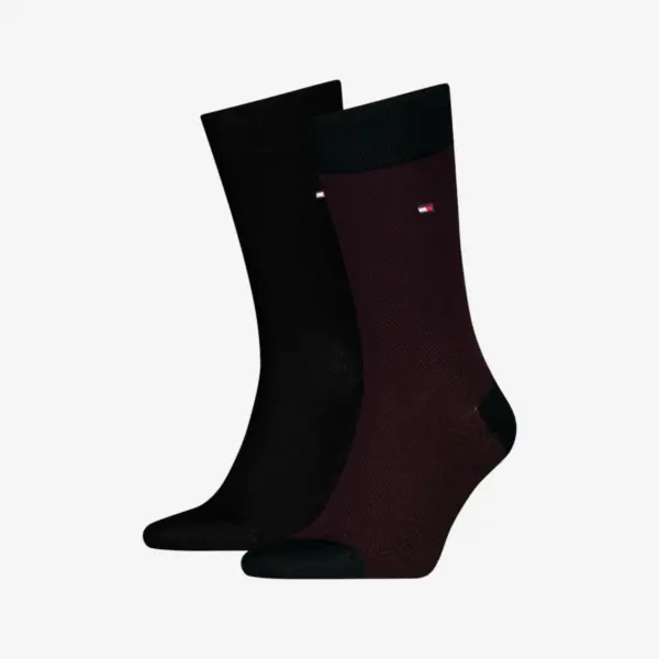Tommy Hilfiger muške čarape Men Sock Birdseye 2P burgundy