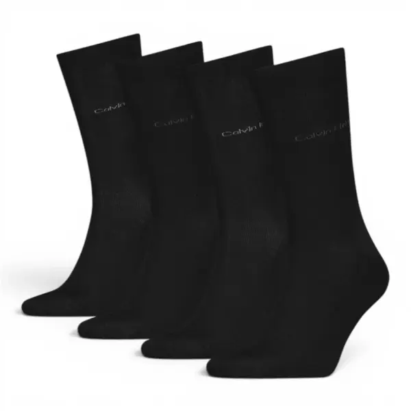 701229430-001-ONE SIZE Crne muške čarape 4-pack poklon set – Calvin Klein