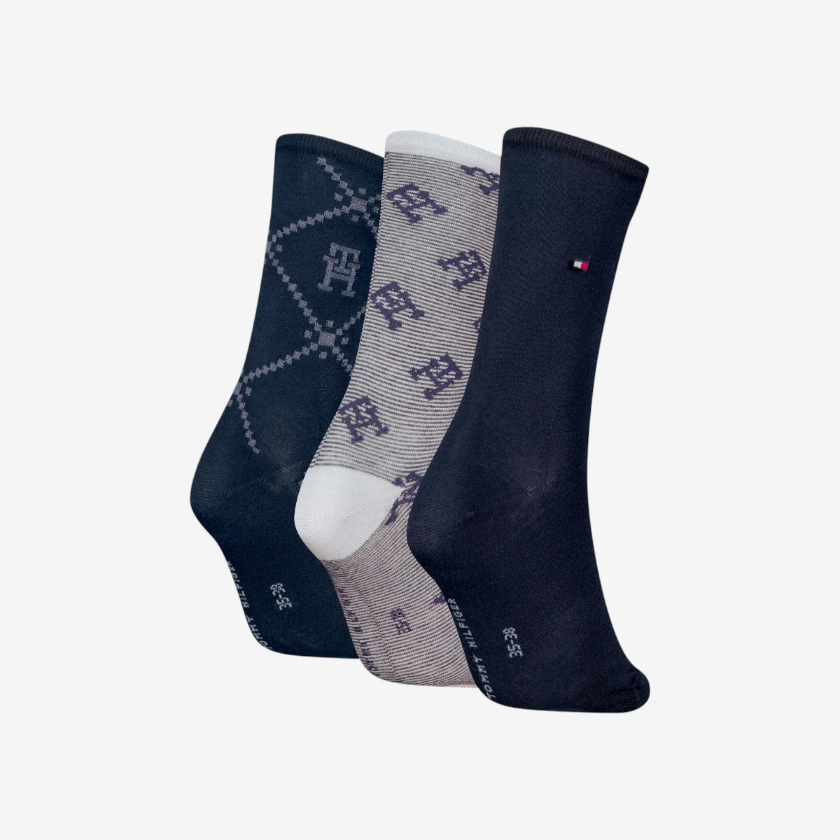 701229863-001 Tommy Hilfiger ženske čarape Women Sock Monogram Giftbox 3P