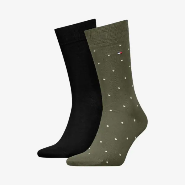 701230780-015 Tommy Hilfiger muške čarape Men Sock Dot 2P army green