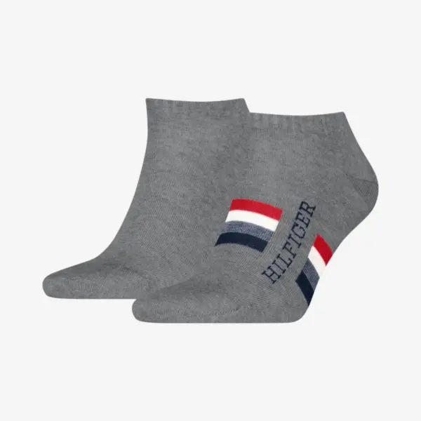 Tommy Hilfiger muške čarape Men Sneaker Hilfiger Tab 2P grey melan