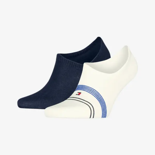 Tommy Hilfiger muške čarape Men Footie HC 2P Fancy Breton white navy