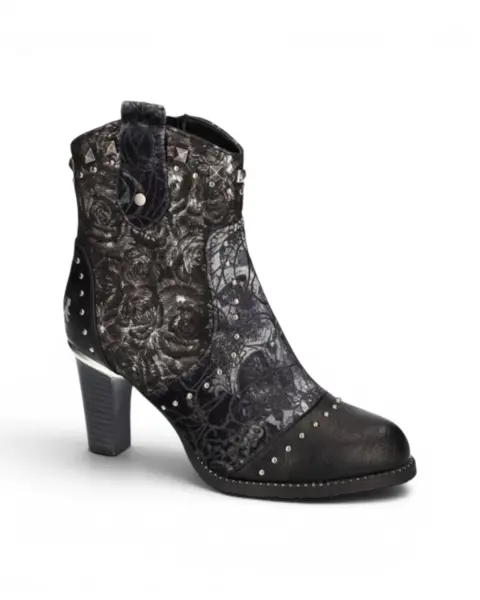 8238508-009 Crne ženske gležnjače – 2GO Fashion