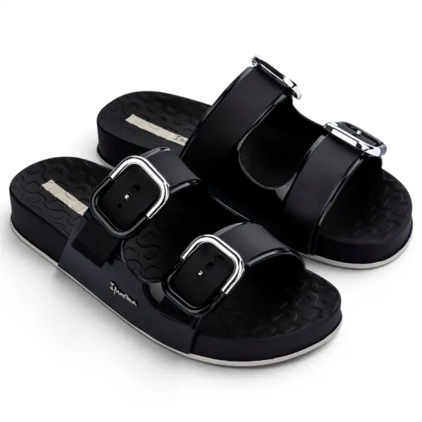 83781-BP297 Ipanema shore slide fem black/beige