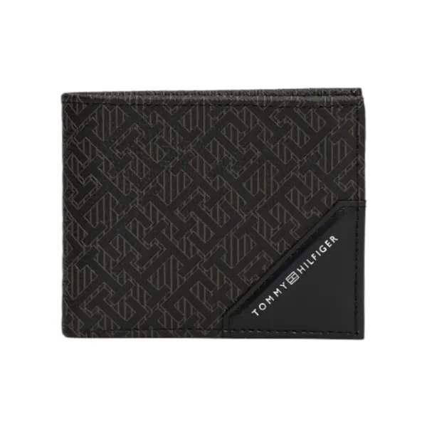 Tommy Hilfiger muški kožni mini novčanik TH Monogram AM0AM12774-BDS - Crna