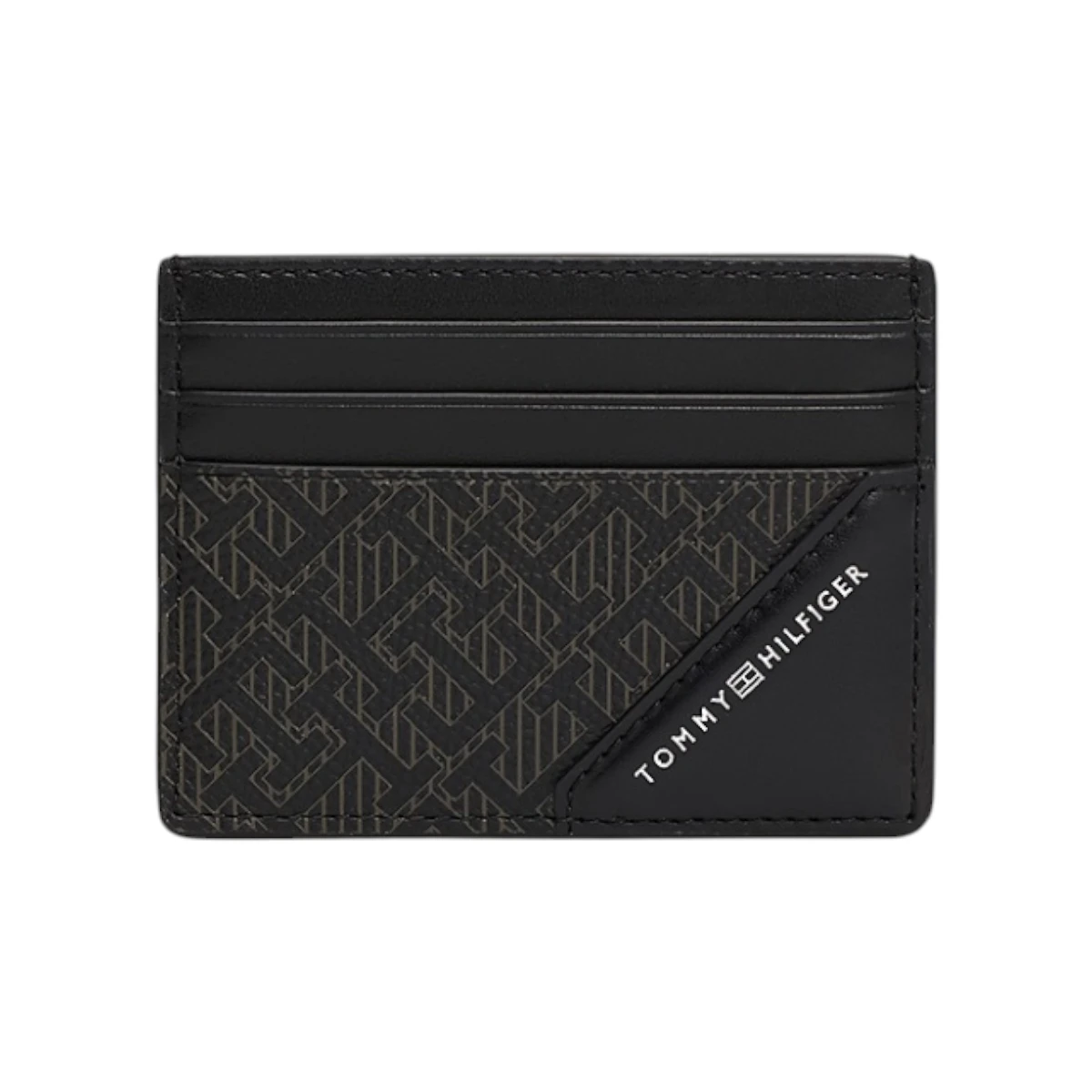 AM0AM12786-BDS TOMMY HILFIGER TH MONOGRAM CC HOLDER MUSKI KOZNI ETUI CRNI