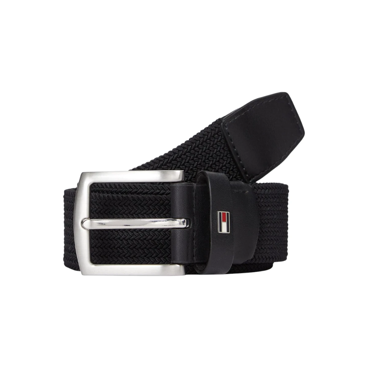 AM0AM13354-BDS TOMMY HILFIGER DENTON ELASTIC 35 MUSKI ELASTICNI REMEN CRNI