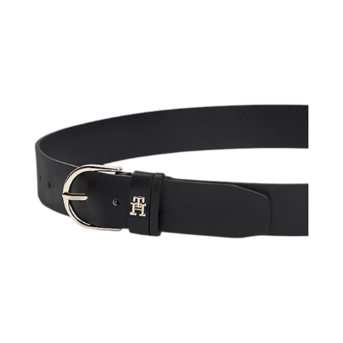 AW0AW16837-BDS TOMMY HILFIGER ESSENTIAL EFFORTLESS 35 ZENSKI KOZNI REMEN CRNI MONOGRAM KOPCA SIROKI