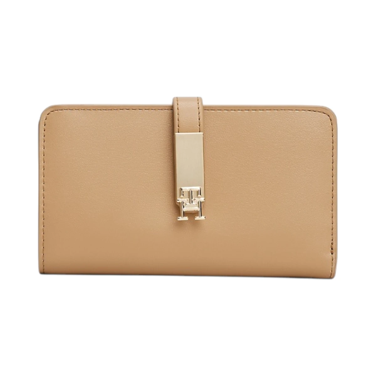 AW0AW17262-RBC TOMMY HILFIGER TH HERITAGE MED WALLET ZENSKI NOVCANIK KREM BEZ SREDNJI GOLD LOGO