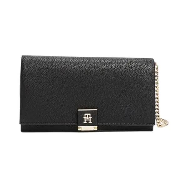 Tommy Hilfiger ženska torbica TH Her Flap W Chain AW0AW17403-BDS-Crna