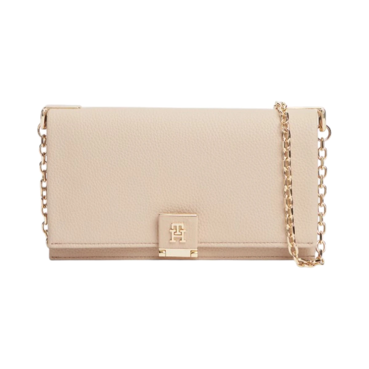 AW0AW17403-TRY TOMMY HILFIGER HER CHAIN CROSSOVER ZENSKA TORBICA ROZA MISTY BLUSH S PREKLOPOM I ZLATNIM LANCEM
