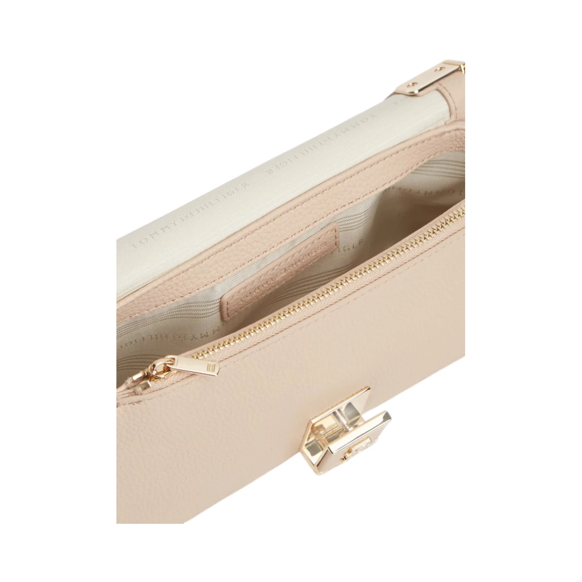 AW0AW17403-TRY TOMMY HILFIGER HER CHAIN CROSSOVER ZENSKA TORBICA ROZA MISTY BLUSH S PREKLOPOM I ZLATNIM LANCEM
