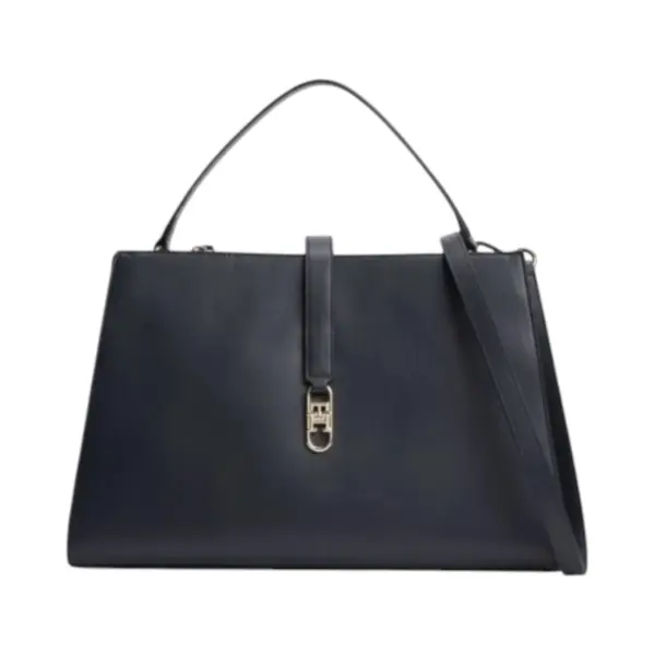 Tommy Hilfiger ženska torba TH Libre Med Satchel AW0AW17724-DW6-Tamnoplava (Spac