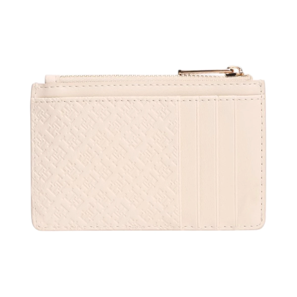 AW0AW18477-AEO TOMMY HILFIGER ICON LONG CC HOLDER MONO ZENSKI NOVCANIK KREM SOFT CREAM UTISNUTI MONOGRAMI GOLD LOGO
