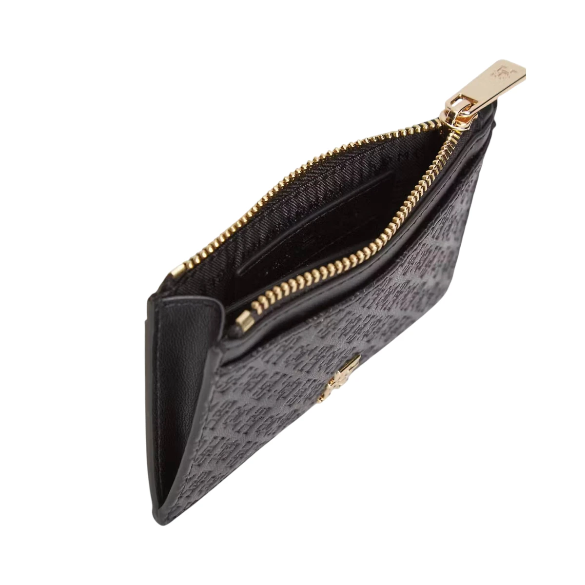 AW0AW18477-BDS TOMMY HILFIGER ICON LONG CC HOLDER MONO ZENSKI NOVCANIK CRNI UTISNUTI MONOGRAMI GOLD LOGO