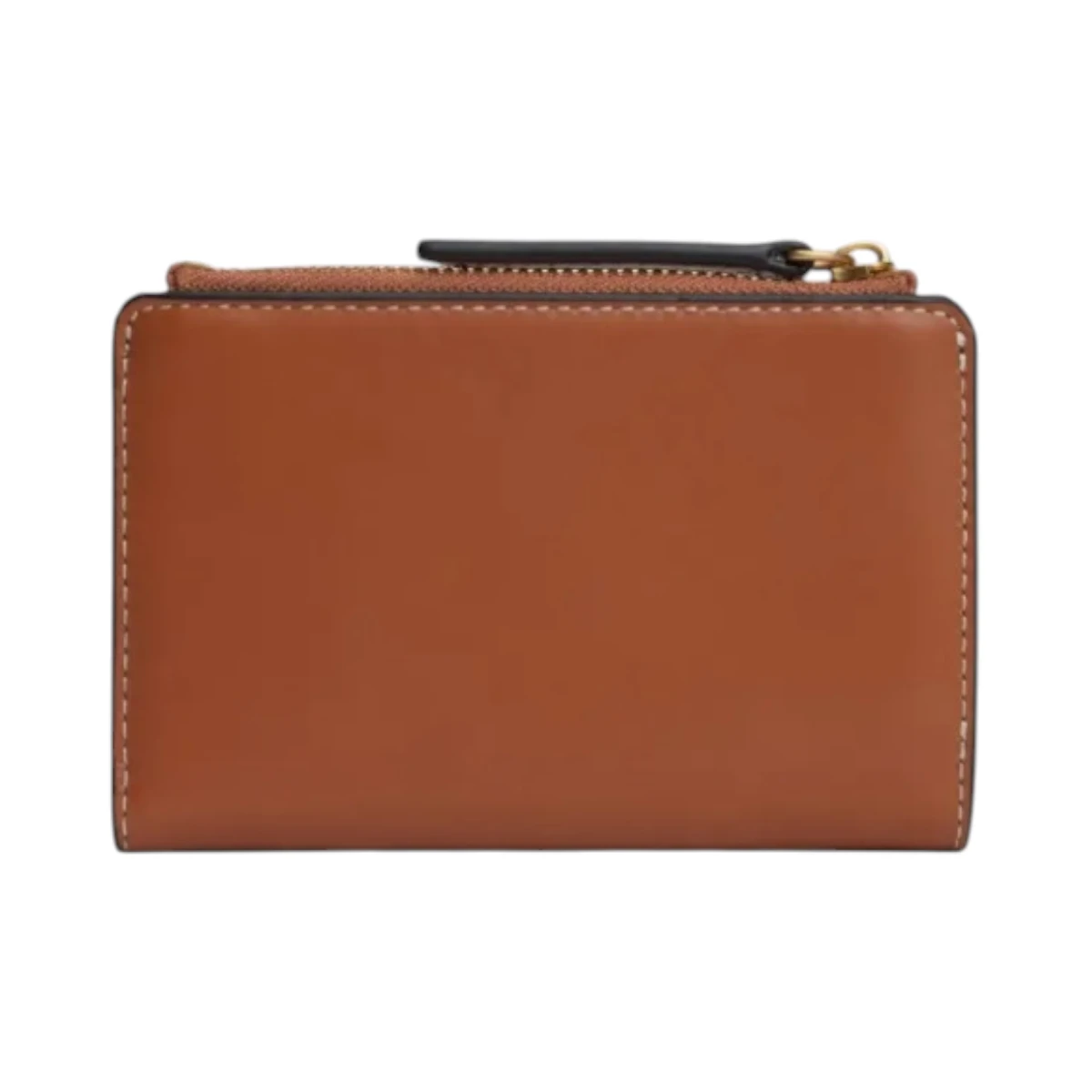 AW0AW18490-GB8 TOMMY HILFIGER SCRIPT LEATHER BIFOLD ZENSKI KOZNI NOVCANIK KONJAK COGNAC NA PREKLOP PRAVA KOZA GOLD SCRIPT LOGO
