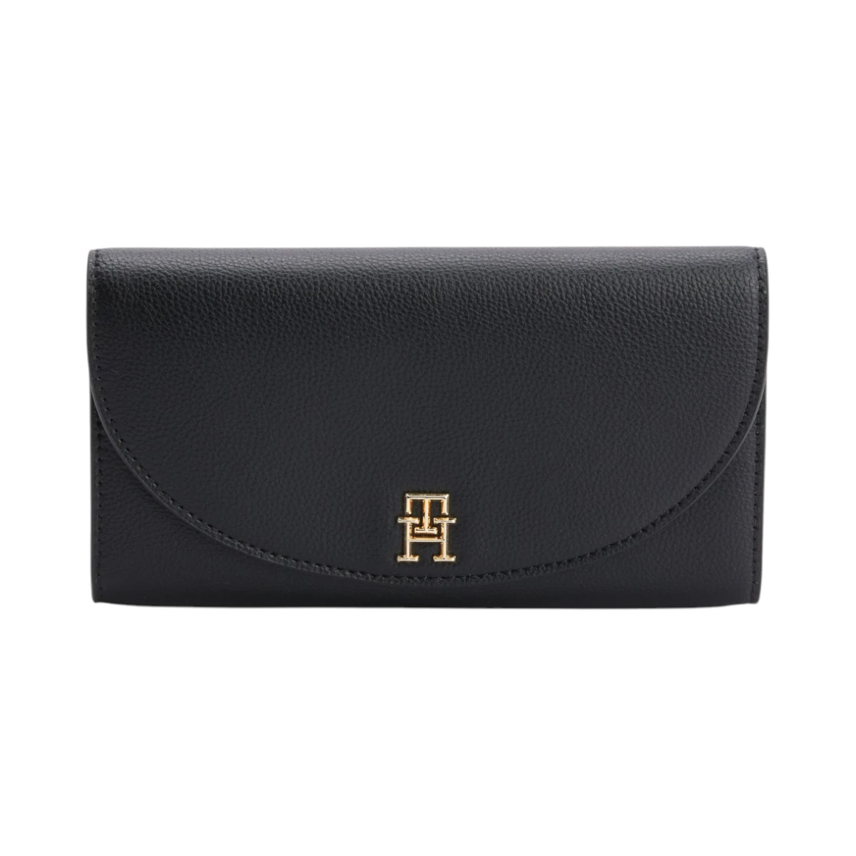 AW13657-BDS TOMMY HILFIGER TOMMY LIFE LARGE WALLET ZENSKI NOVCANIK CRNI VELIKI ZIP AROUND GOLD LOGO