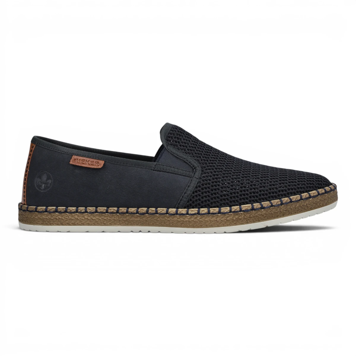 B5265-14 Muške plave mokasine bez vezanja - Rieker