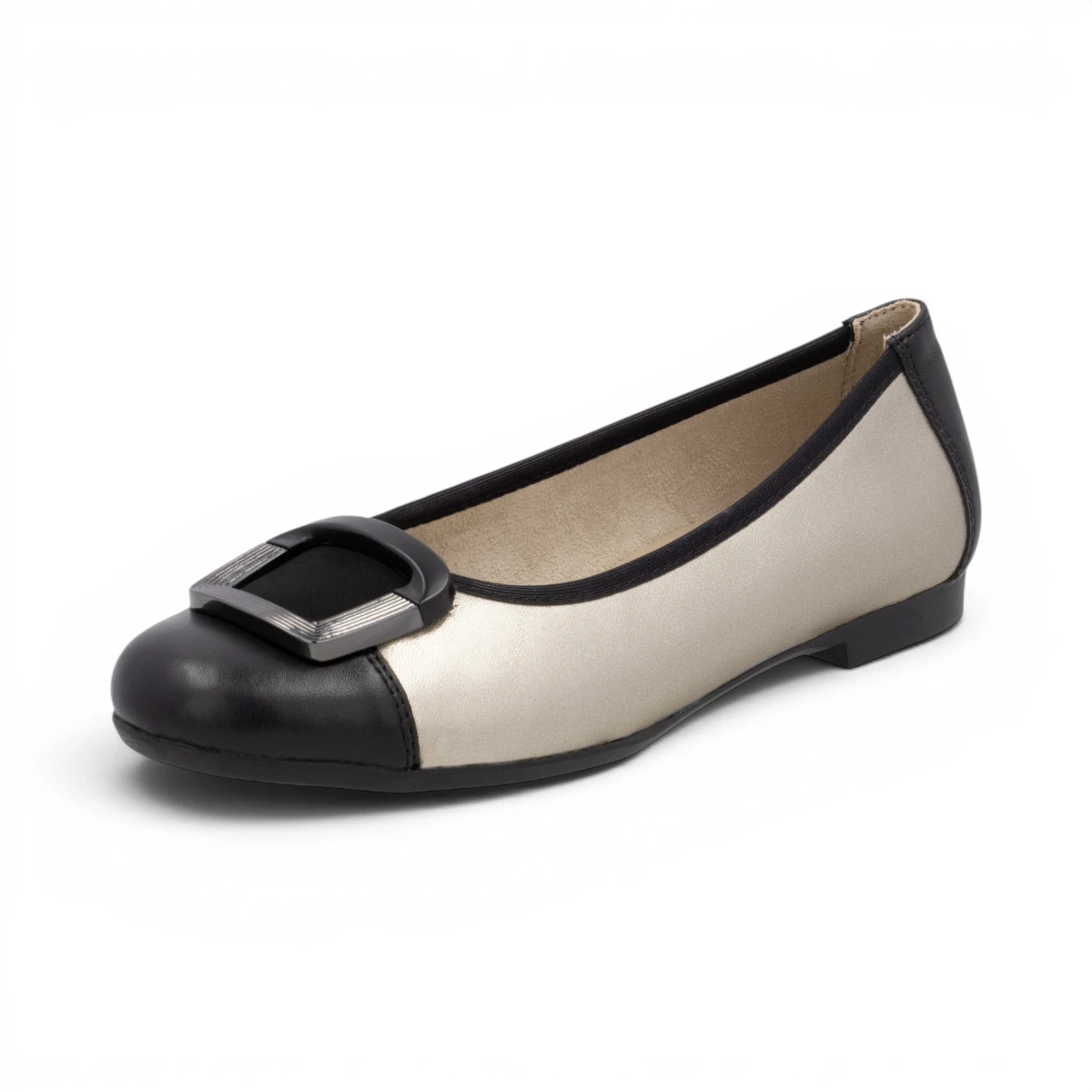 D0K12-90 Metallic ženske balerinke elegantnog sjaja – Remonte