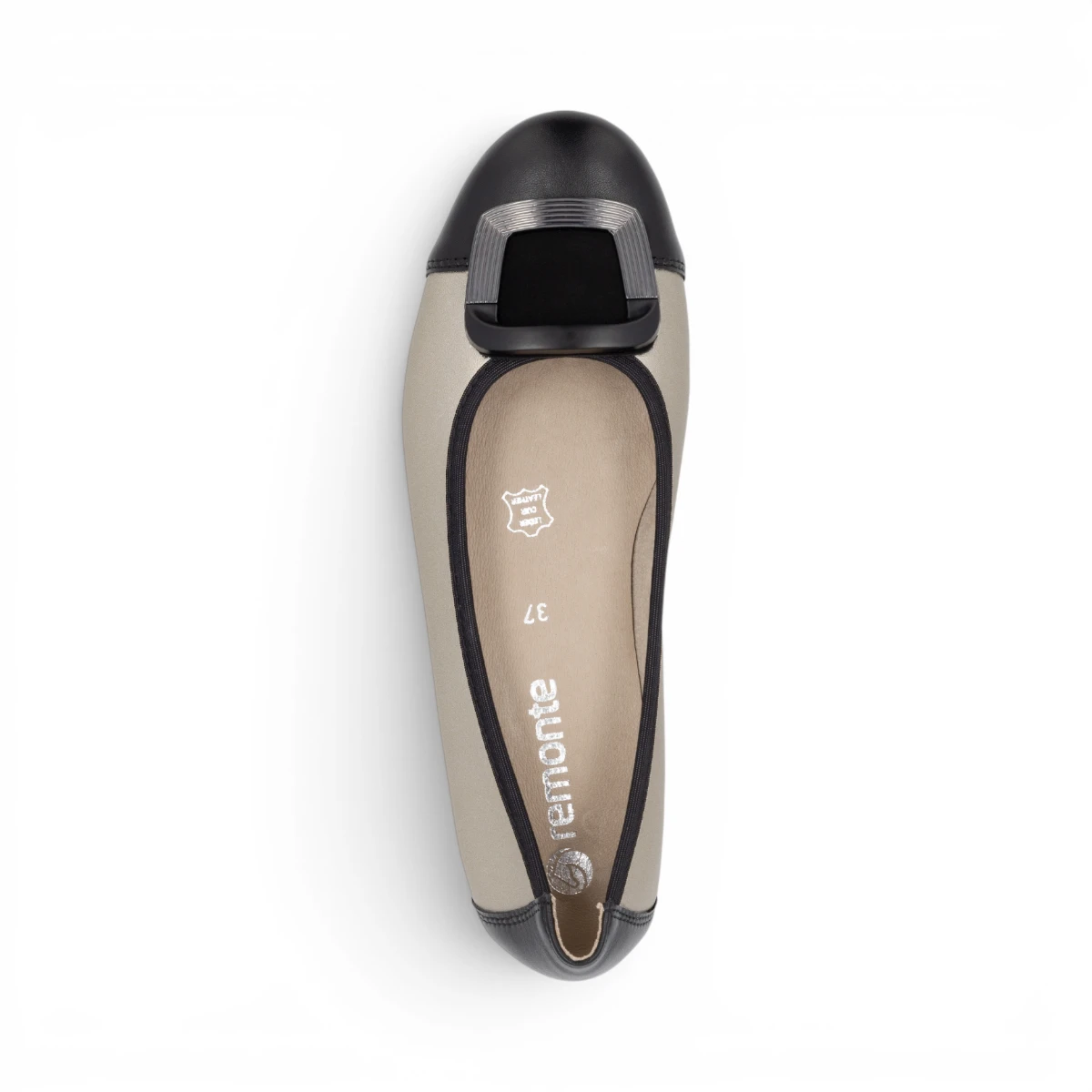 D0K12-90 Metallic ženske balerinke elegantnog sjaja – Remonte